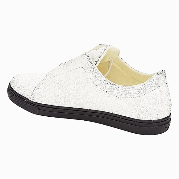 Made in Italy Creative Recreation White and Gold Art Deco Sneakers - Picture 8 of 16